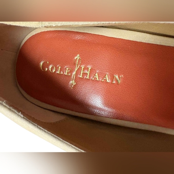 Cole Haan x Nike Air Platform Wedge Heels Size 10B Peep Toe NIB - Picture 8 of 9